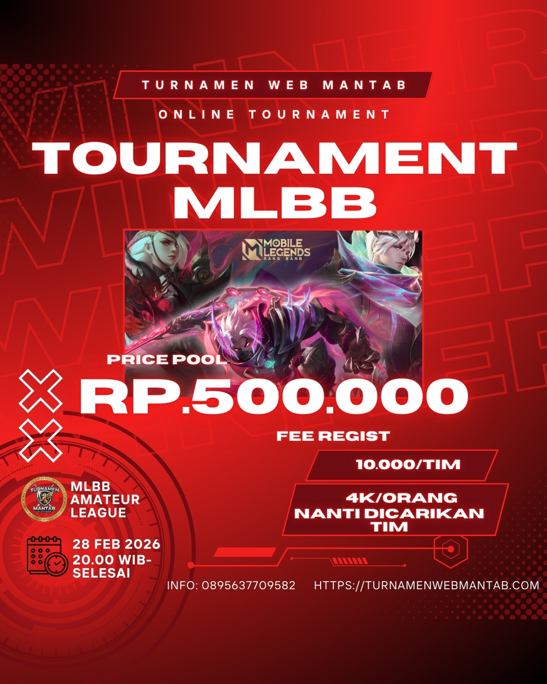 Poster Turnamen TURNAMEN MLBB BATCH #2